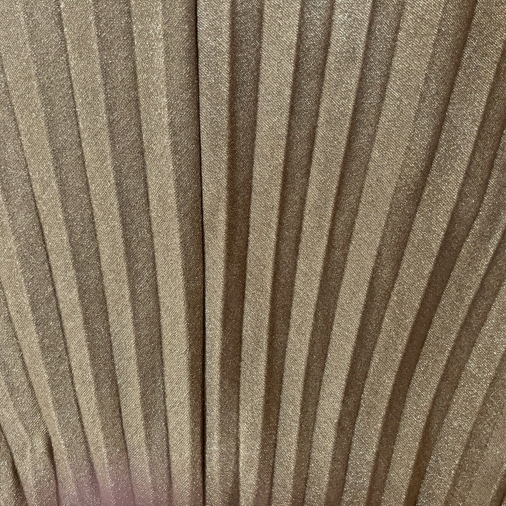 FREE PEOPLE Goddess Wear pleated, a-line, gold/bronze shimmer cocktail dress🔥🔥 - Picture 7 of 10